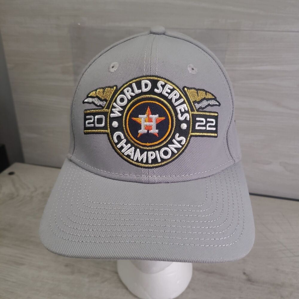 Houston Astros Gray New Era 9Forty 2022 Championship Hat Cap NWOT
